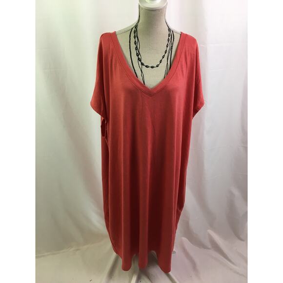 St. John's Bay Active Dress Ultimate Red 4X - Picture 1 of 16